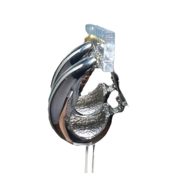 Vintage Heavy Silver-Tone Clip-On Earrings – Bold Sculptural Design - Picture 1 of 13